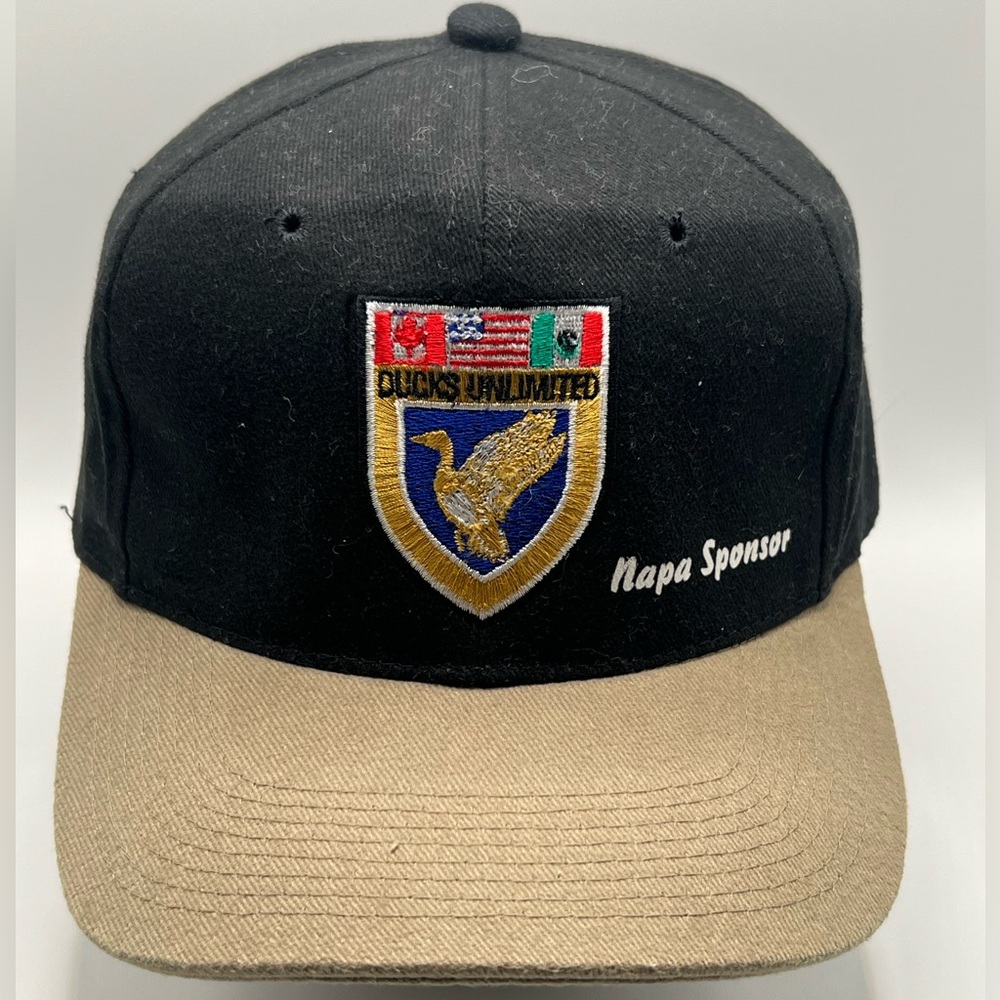 Ducks Unlimited Strapback Embroidered Logo Hat Cap Blue Hunting Vintage Retro